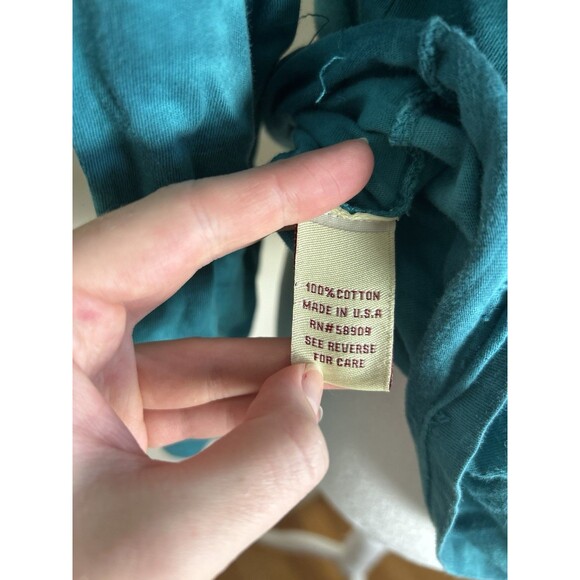 Reba Top Womens Medium Blue Western Tribal Embroidered Cross Embellished Studded - Picture 5 of 6